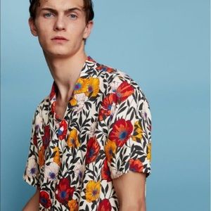 Men’s Short Sleeve Floral Zara Shirt